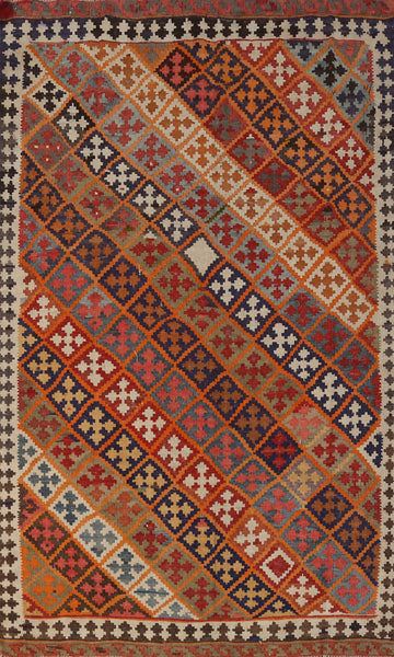 Vegetable Dye Kilim Persian Rug 6x8