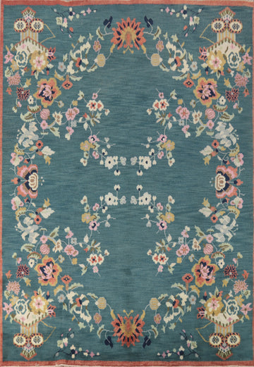 Handmade Floral Heriz Serapi Indian Area Rug 8x10