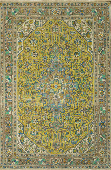 Traditional Wool Tabriz Persian Area Rug 8x11