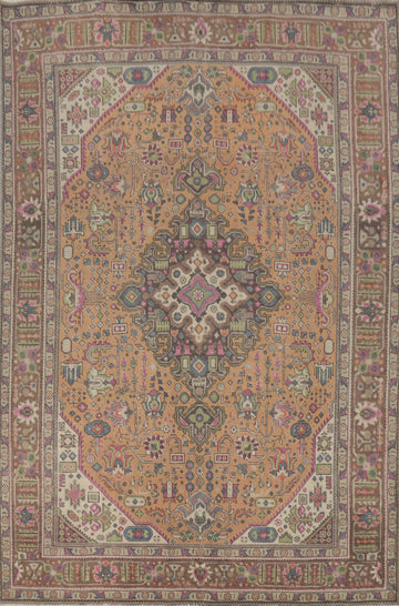 Traditional Wool Tabriz Persian Area Rug 8x11
