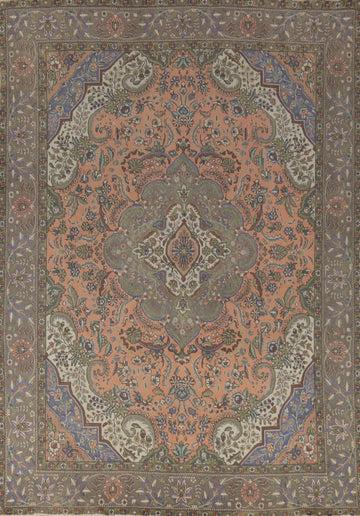 Traditional Wool Tabriz Persian Area Rug 10x13