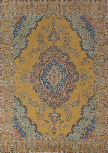 Traditional Wool Tabriz Persian Area Rug 9x12