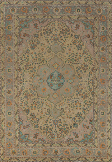Handmade Floral Tabriz Persian Area Rug 8x11