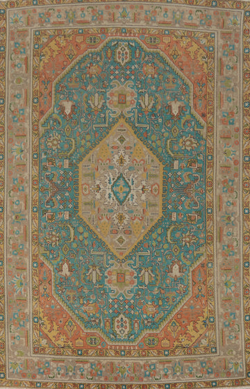 Traditional Wool Tabriz Persian Area Rug 7x10