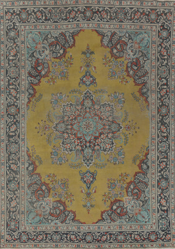 Handmade Wool Tabriz Persian Area Rug 9x13