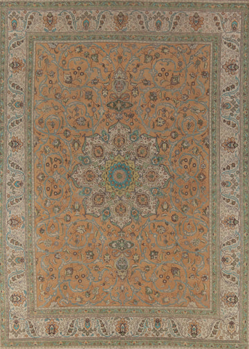 Traditional Wool Tabriz Persian Area Rug 10x13