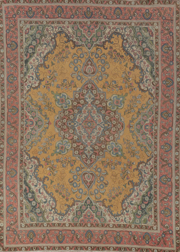 Traditional Wool Tabriz Persian Area Rug 10x13