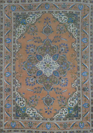 Vintage Wool Tabriz Persian Area Rug 8x11