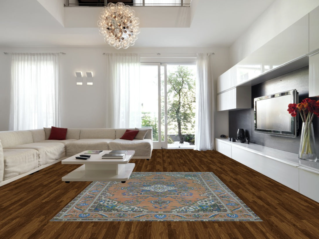 Vintage Wool Tabriz Persian Area Rug 8x11