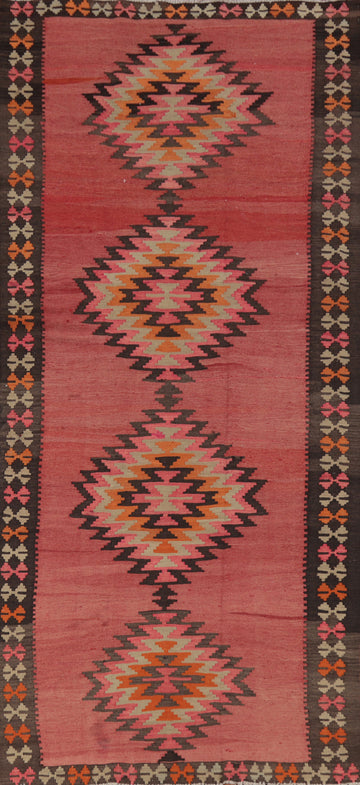 Vegetable Dye Kilim Oriental Area Rug 5x13