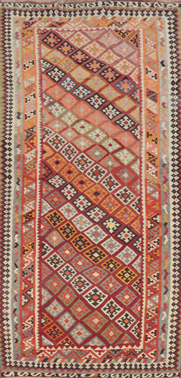 Vegetable Dye Kilim Qashqai Persian Area Rug 6x13