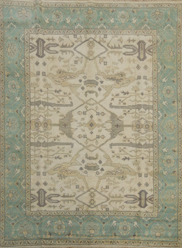 Handmade Wool Oushak Indian Area Rug 8x10
