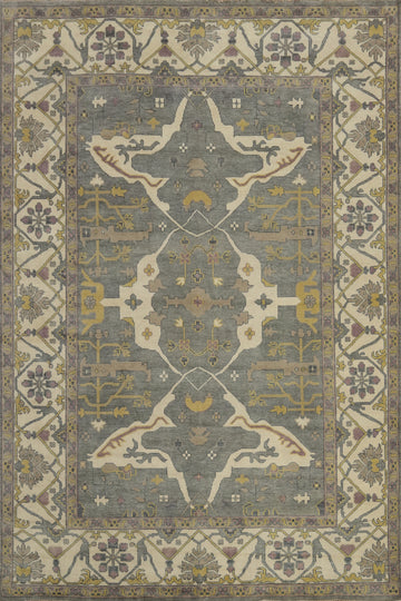 Handmade Wool Oushak Indian Large Rug 10x14