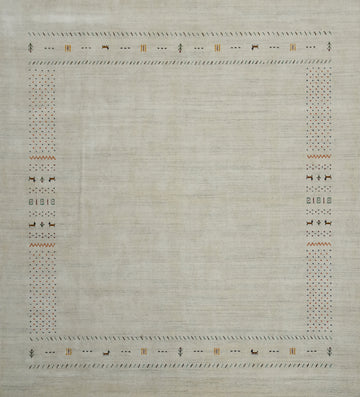 Handmade Wool Tribal Gabbeh Square Area Rug 9x9