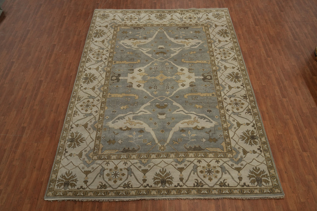 Handmade Oushak Indian Large Rug 10x14