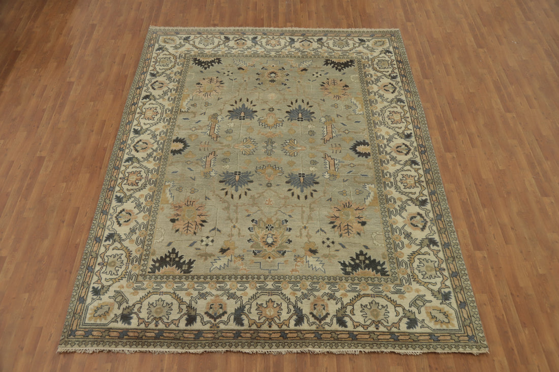 Handmade Oushak Indian Area Rug 9x12
