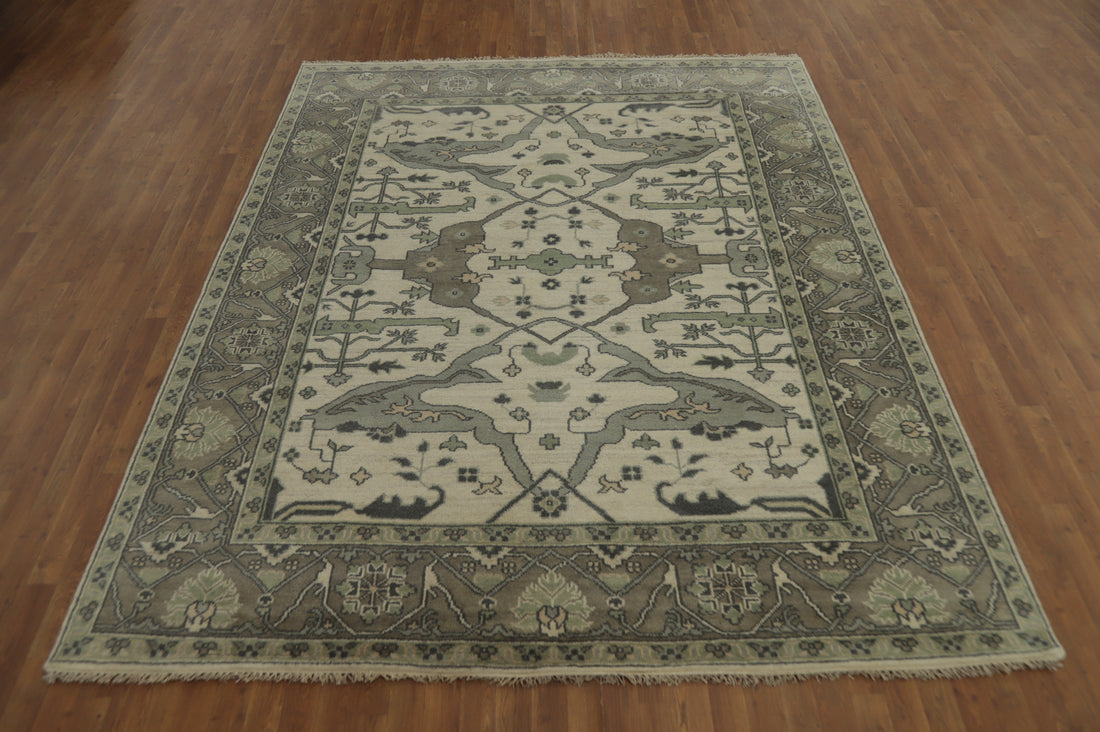 Handmade Wool Oushak Indian Area Rug 8x10