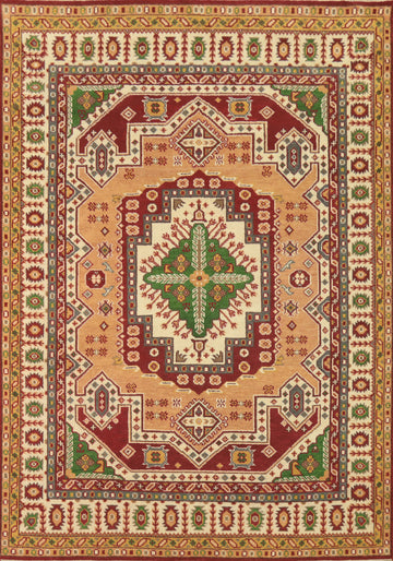 Handmade Wool Kazak Indian Area Rug 9x12
