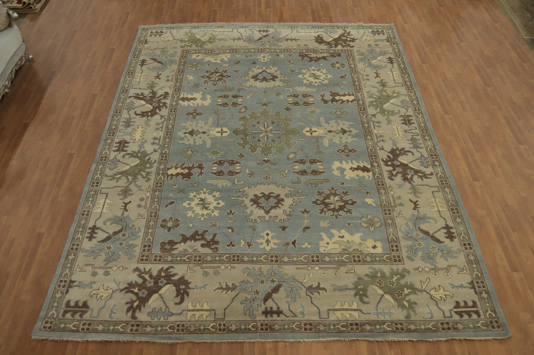 Handmade Wool Oushak Indian Large Rug 12x15