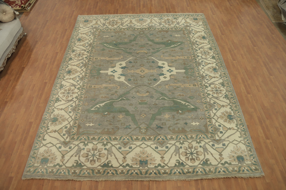 Handmade Wool Oushak Indian Large Rug 12x15