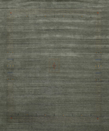 Square Wool Gabbeh Indian Area Rug 12x12