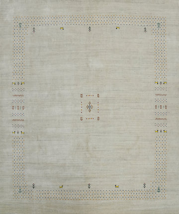 Tribal Wool Gabbeh Square Area Rug 9x9