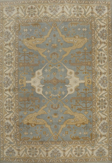 Handmade Wool Oushak Indian Area Rug 8x10