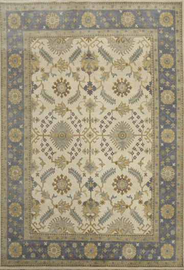 Handmade Wool Oushak Indian Area Rug 9x12