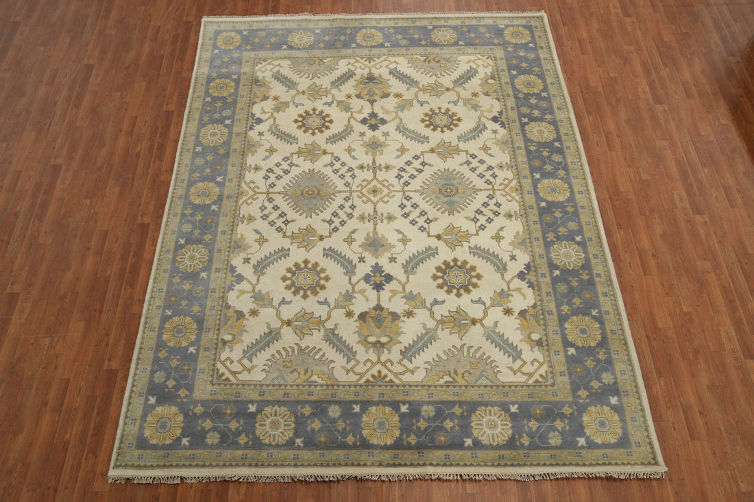 Handmade Wool Oushak Indian Area Rug 9x12