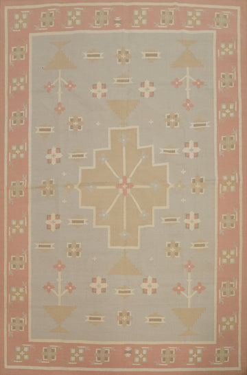 Flat Weave Kilim Durrie Nomad Area Rug 9x12
