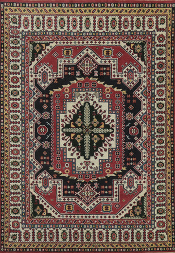 Geometric Kazak Indian Area Rug 9x12