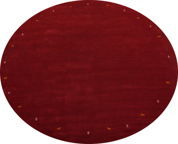 Tribal Gabbeh Round Red Area Rug 10x10