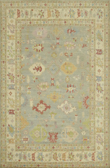 Vegetable Dye Wool Oushak Turkish Large Rug 10x14