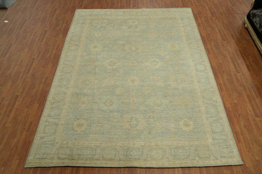 Vegetable Dye Oushak Turkish Large Rug 10x14