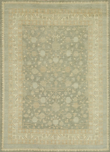 Vegetable Dye Floral Oushak Turkish Area Rug 8x10