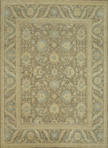 Vegetable Dye Wool Oushak Turkish Large Rug 12x15