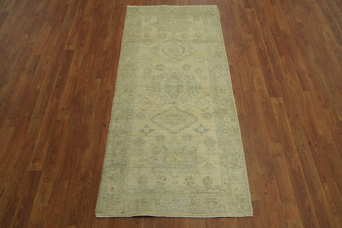 Earth Tone Wool Vegetable Dye Turkish Rug 3x6