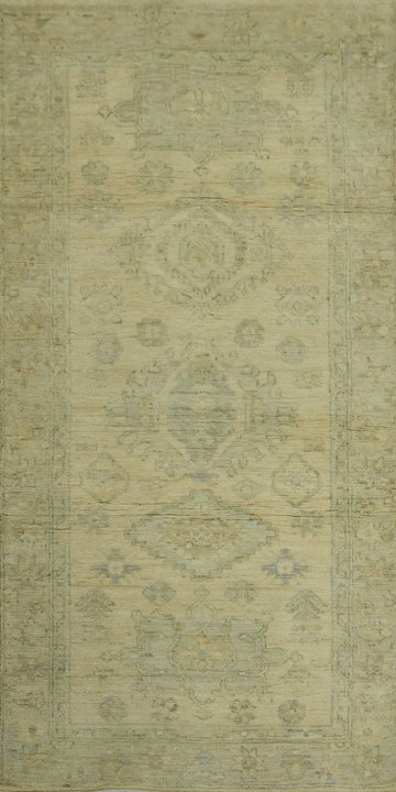 Earth Tone Wool Vegetable Dye Turkish Rug 3x6