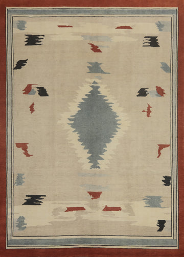 Geometric Gabbeh Vegetable Dye Area Rug 9x12