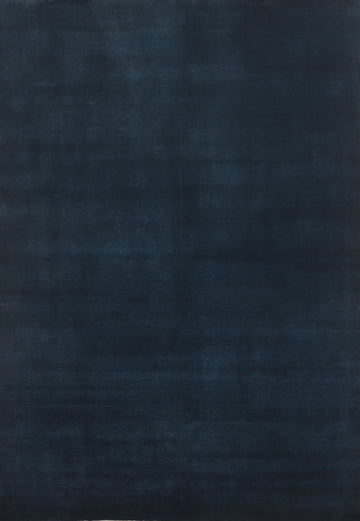 Vegetable Dye Navy Blue Gabbeh Turkish Large Rug 10x14