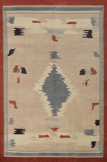 Vegetable Dye Wool Gabbeh Turkish Large Rug 10x14