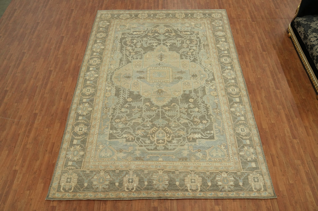 Vegetable Dye Wool Oushak Turkish Large Rug 10x14
