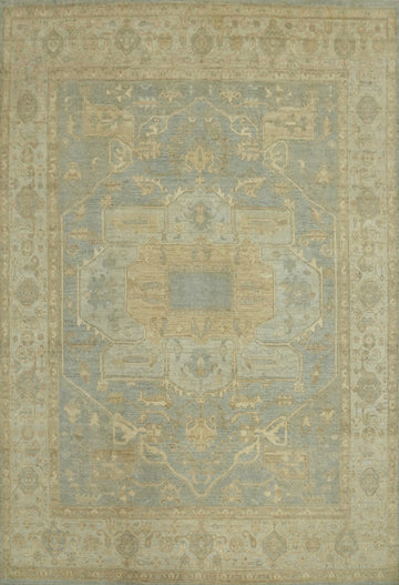 Vegetable Dye Wool Oushak Turkish Area Rug 8x10