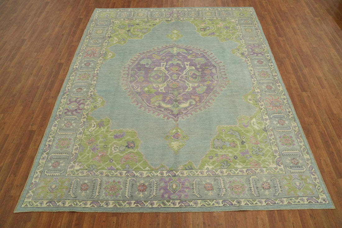 Vegetable Dye Oushak Turkish Area Rug 8x10