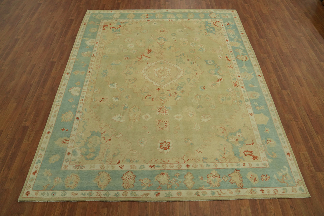 Handmade Wool Oushak Turkish Area Rug 8x10