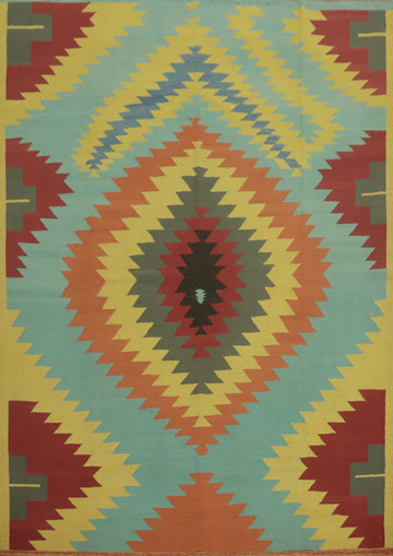 Geometric Kilim Oriental Area Rug 8x10