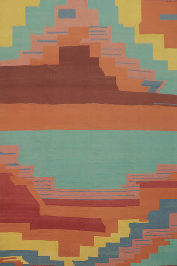Colorful Kilim Oriental Area Rug 9x12