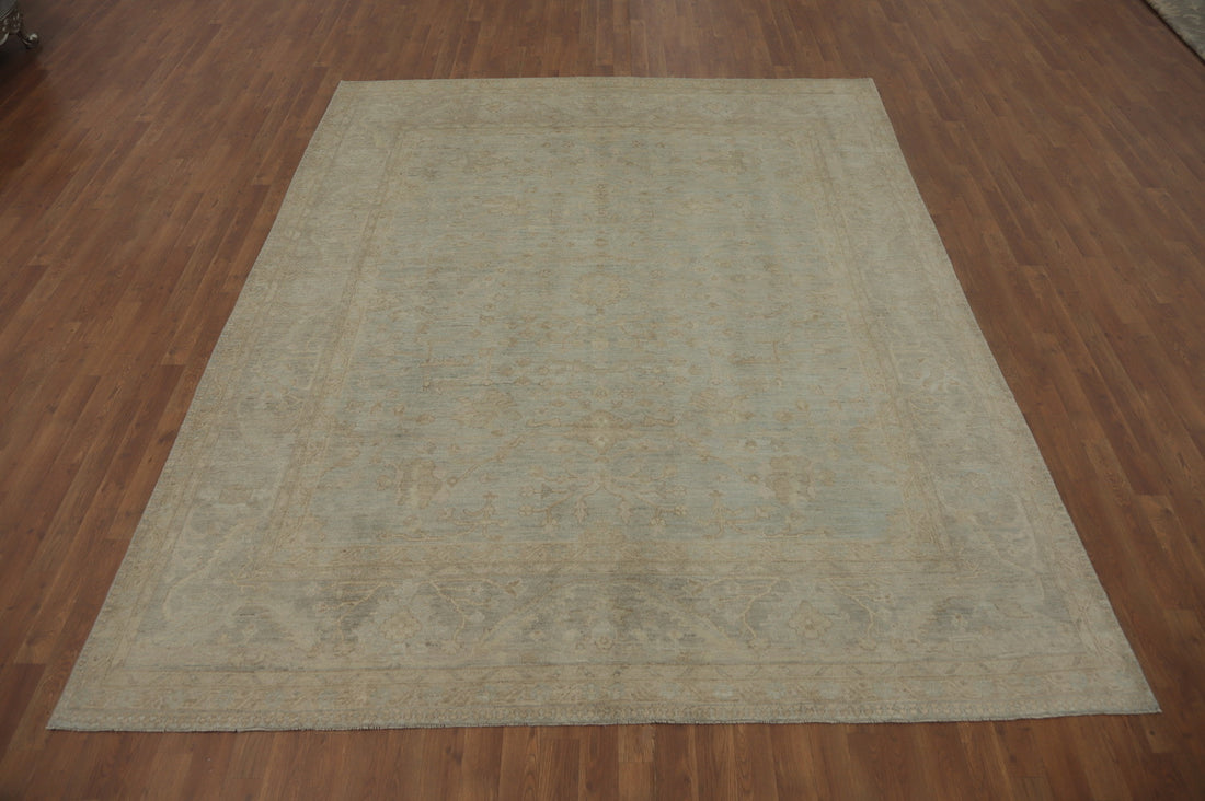 Vegetable Dye Wool Oushak Turkish Area Rug 8x10