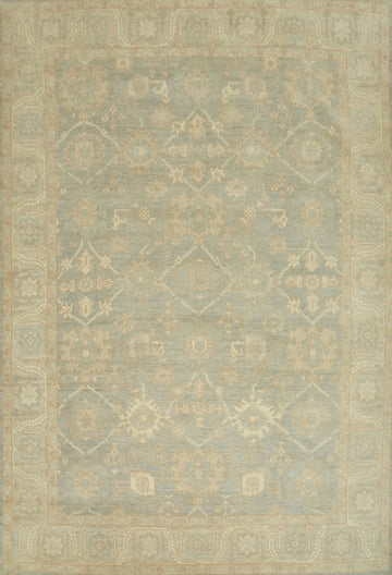 Vegetable Dye Wool Oushak Turkish Area Rug 9x12