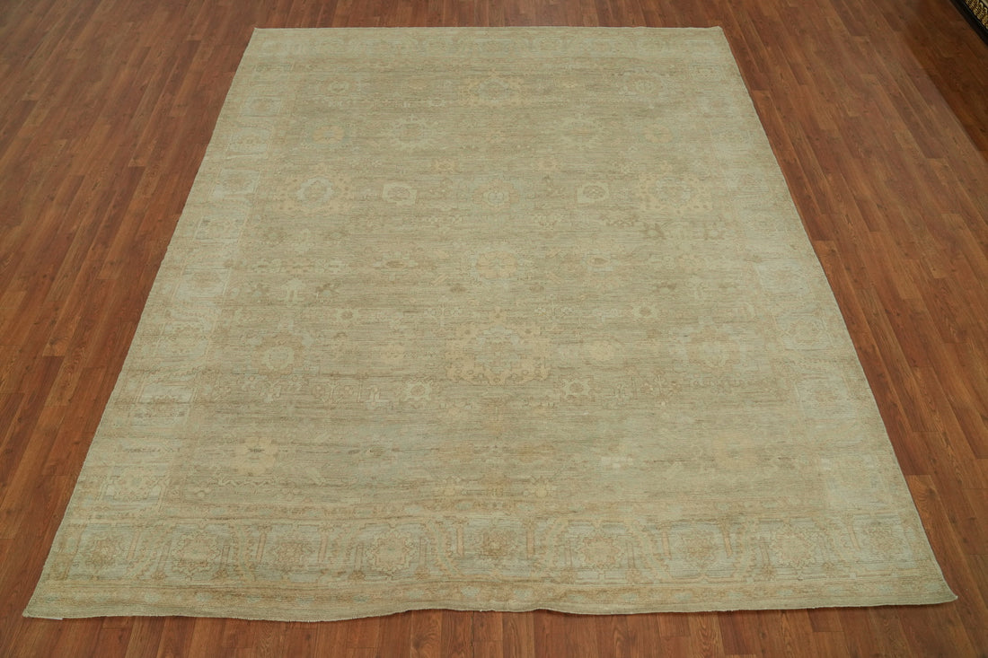 Vegetable Dye Wool Oushak Turkish Area Rug 8x10